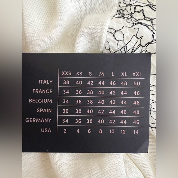 TWINSET Milano White and Gray Lace Cardigan - Picture 12 of 12